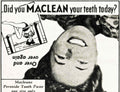 Maclean Teeth Paste Vintage Retro Advert Poster A4 Photo Print