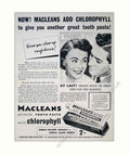 Macleans Peroxide Teeth Vintage Retro Advert Poster A4 Photo Print