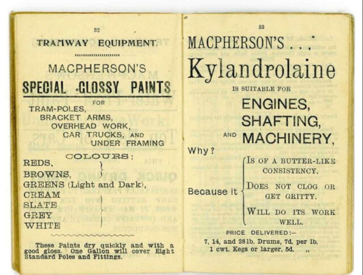 Macpherson Kylandrolaine Paint Vintage Retro Advert Poster A4 Photo Print