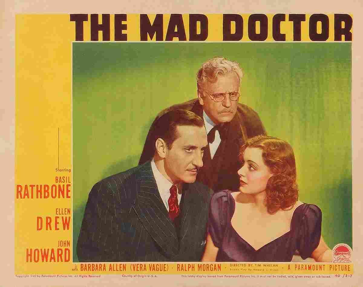 Mad Doctor The 1941 02  film star poster A4 Photo Print