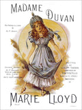 Madame Duvan Marie Lloyd Vintage Retro Advert Poster A4 Photo Print
