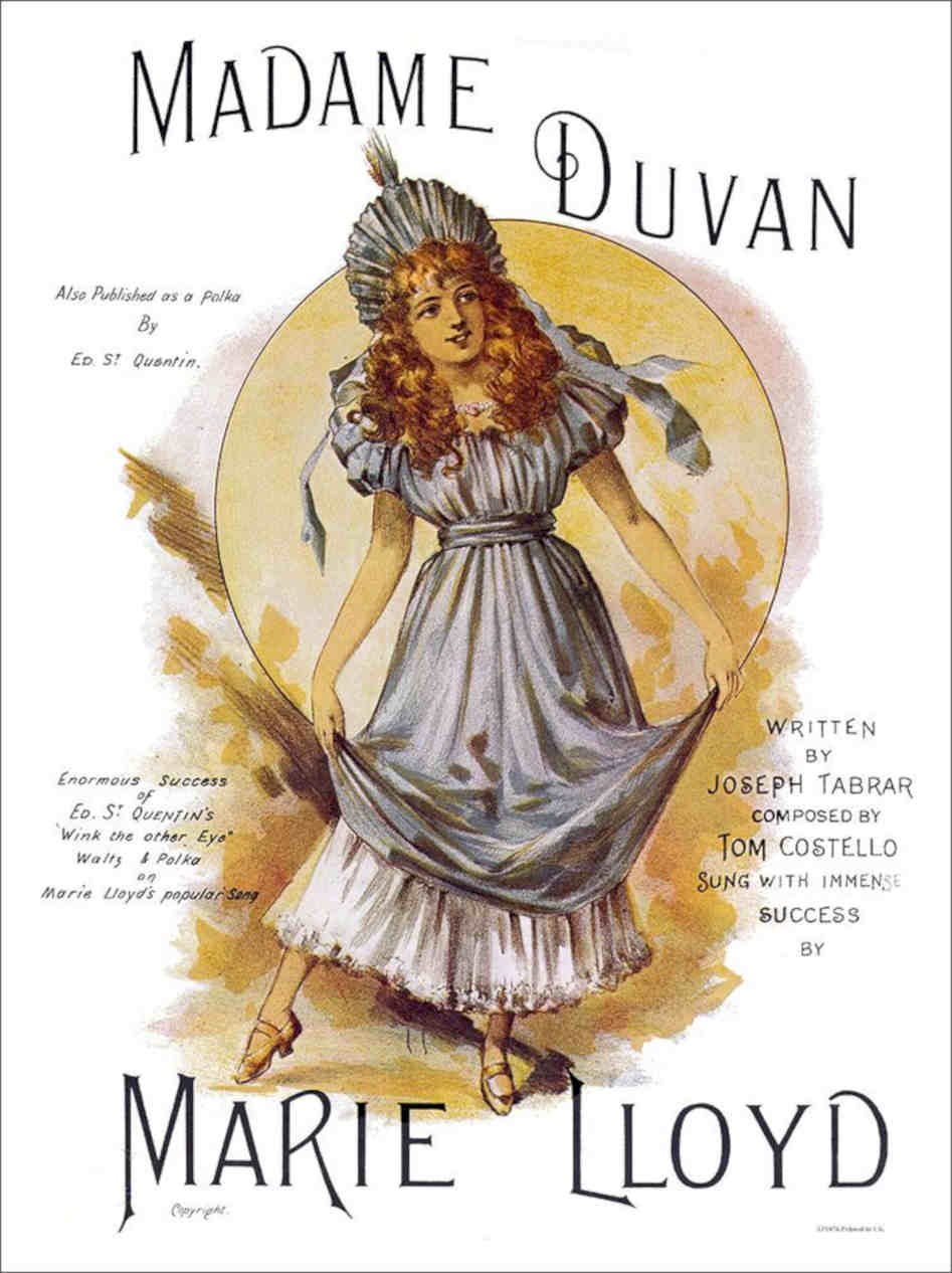 Madame Duvan Marie Lloyd Vintage Retro Advert Poster A4 Photo Print