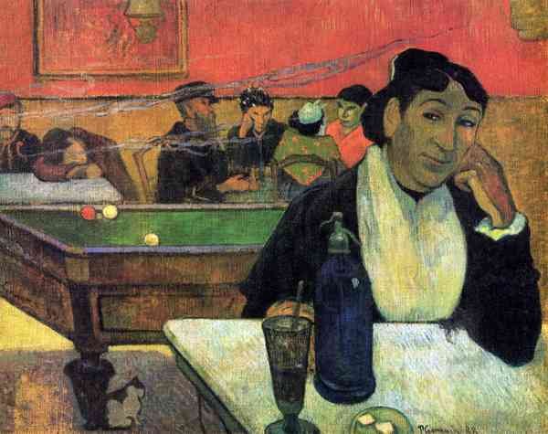 Madame Ginoux in Cafe by Gauguin A4 Photo Print