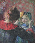 Madame Lebasque And Her Daughter Marthe 1898 A4 Photo Print