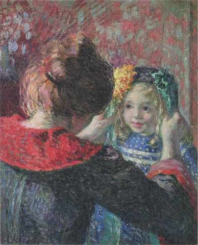 Madame Lebasque And Her Daughter Marthe 1898 A4 Photo Print