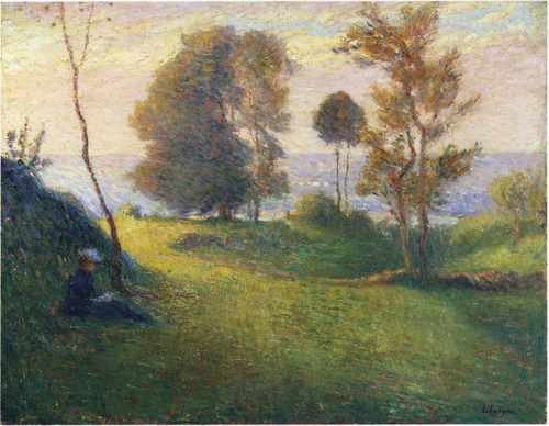 Madame Lebasque In A Breton Landscape 1898 A4 Photo Print