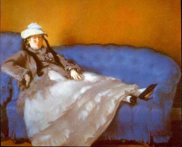 Madame Manet by Manet Impressionism A4 Photo Print