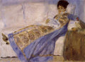 Madame Monet On A Sofa 1874 A4 Photo Print