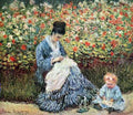 Madame Monet and child by Monet A4 Photo Print