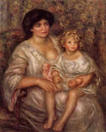 Madame Thurneyssan And Her Daughter 1910 A4 Photo Print