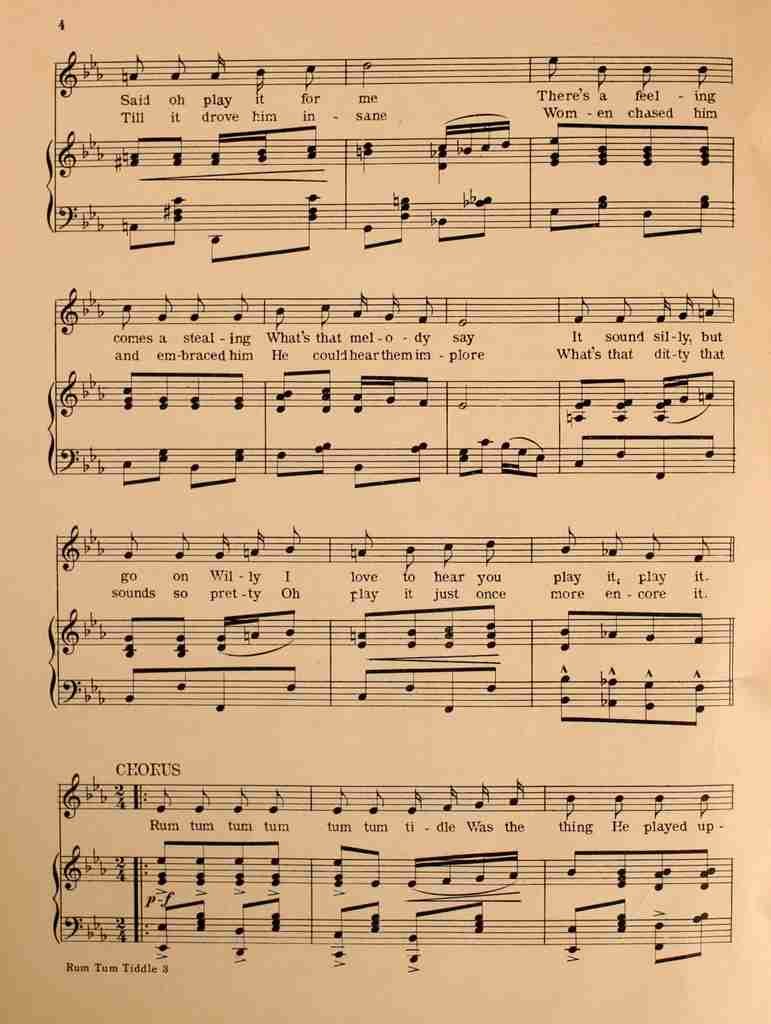 Madden & Schwartz Sheet Music 1907 Rum Tum Tiddle 2 A4 Photo Print