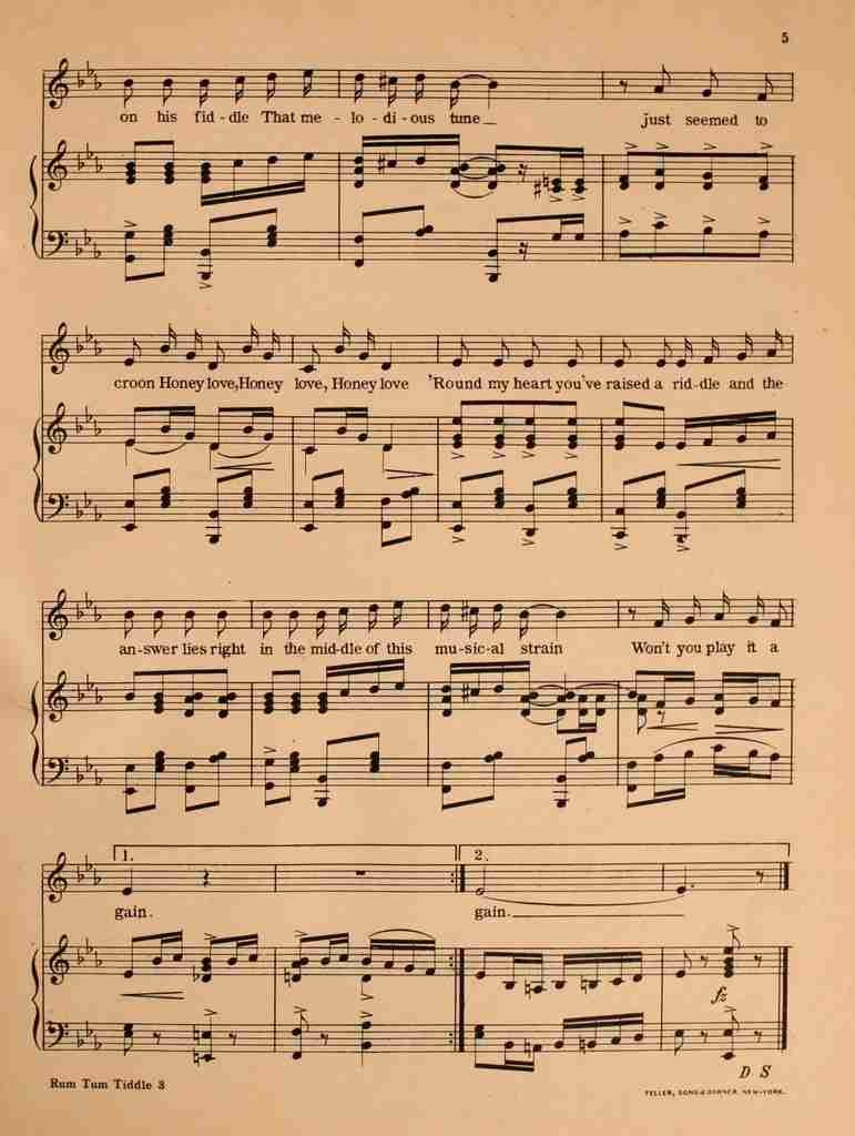 Madden & Schwartz Sheet Music 1907 Rum Tum Tiddle 3 A4 Photo Print