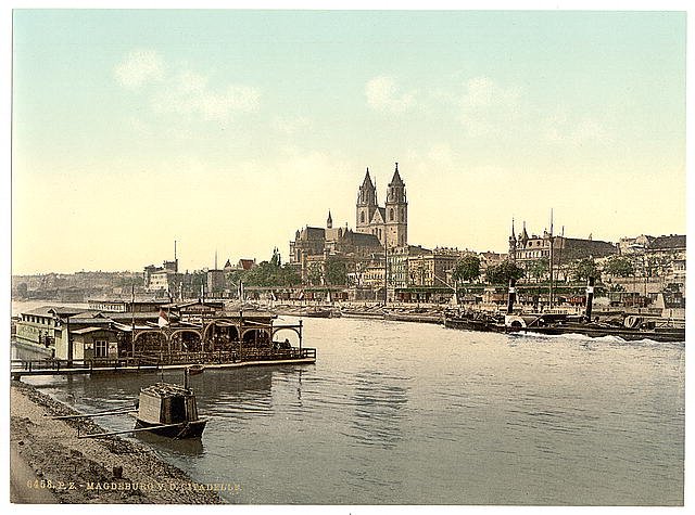 Madgeburg German Saxony Vintage A4 Photo Print