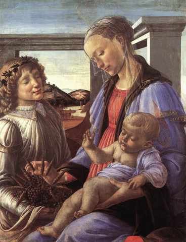 MadonnAnd Child With Angel A4 Photo Print