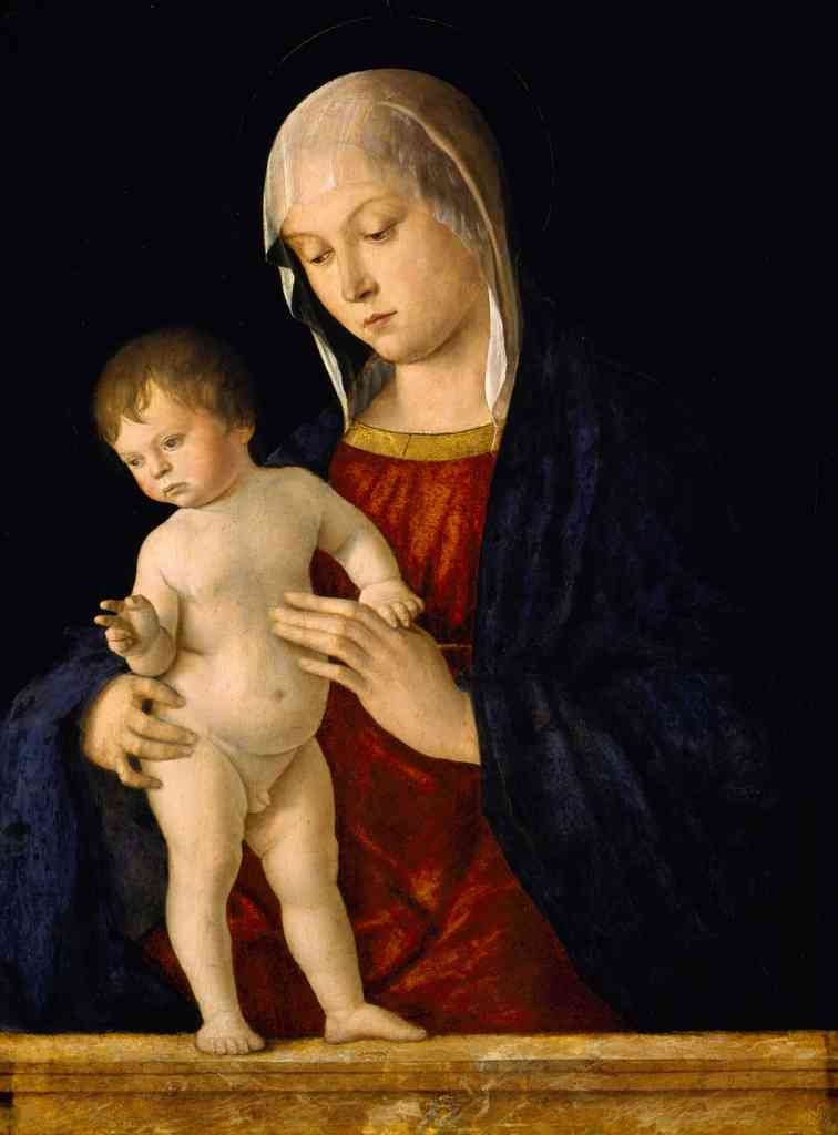 Madonna And Child Bellini A4 Photo Print