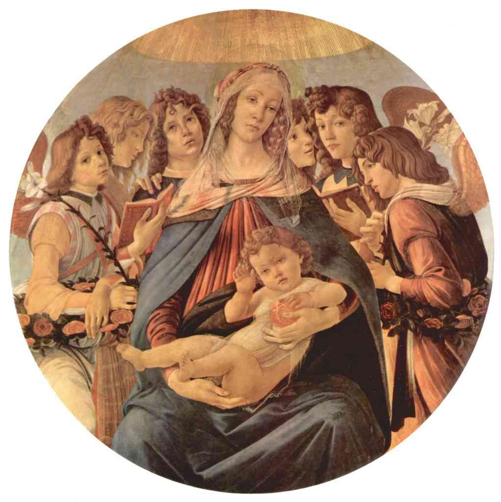 Madonna Della Melagrana Botticelli A4 Photo Print