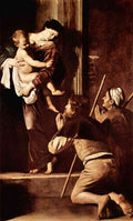 Madonna Of The Pilgrims Caravaggio A4 Photo Print
