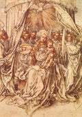 Madonna With Angels Under A Canopy Durer A4 Photo Print