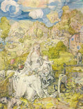 Madonna With The Many Animals Durer A4 Photo Print