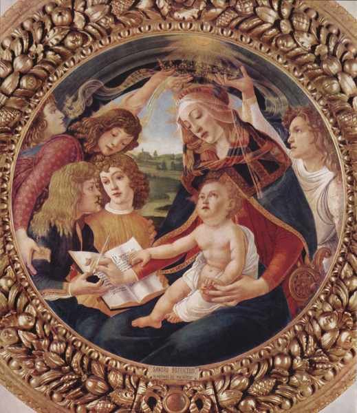Madonna the Magnificent Detail 1 Botticelli A4 Photo Print