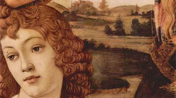 Madonna the Magnificent Detail 3 by Botticelli A4 Photo Print