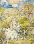 Madonna with the many animals by Durer A4 Photo Print