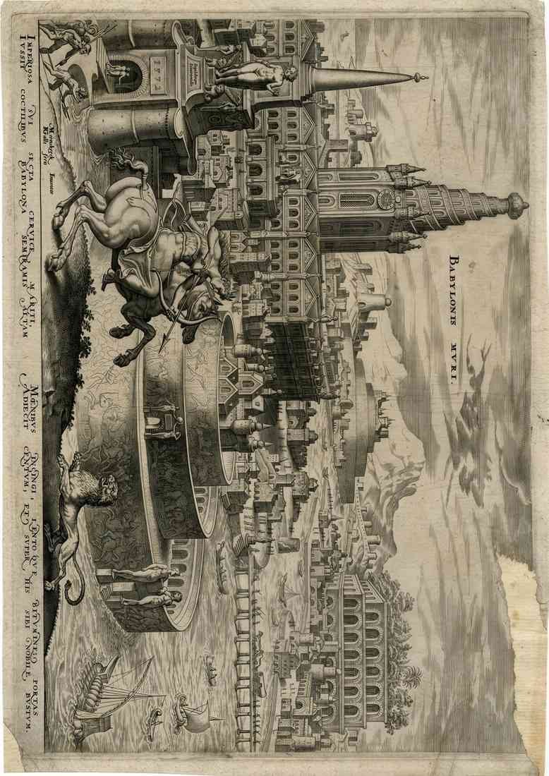 Maerten van Heemskerck hanging gardens of babylon 2 A4 Photo Print