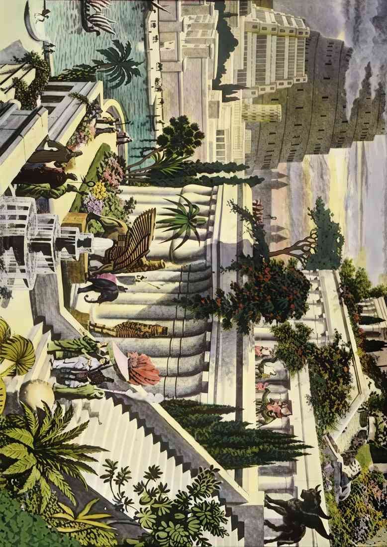 Maerten van Heemskerck hanging gardens of babylon A4 Photo Print