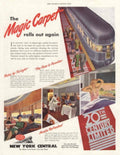 Magic Carpet Train 1940s Vintage Retro Advert Poster