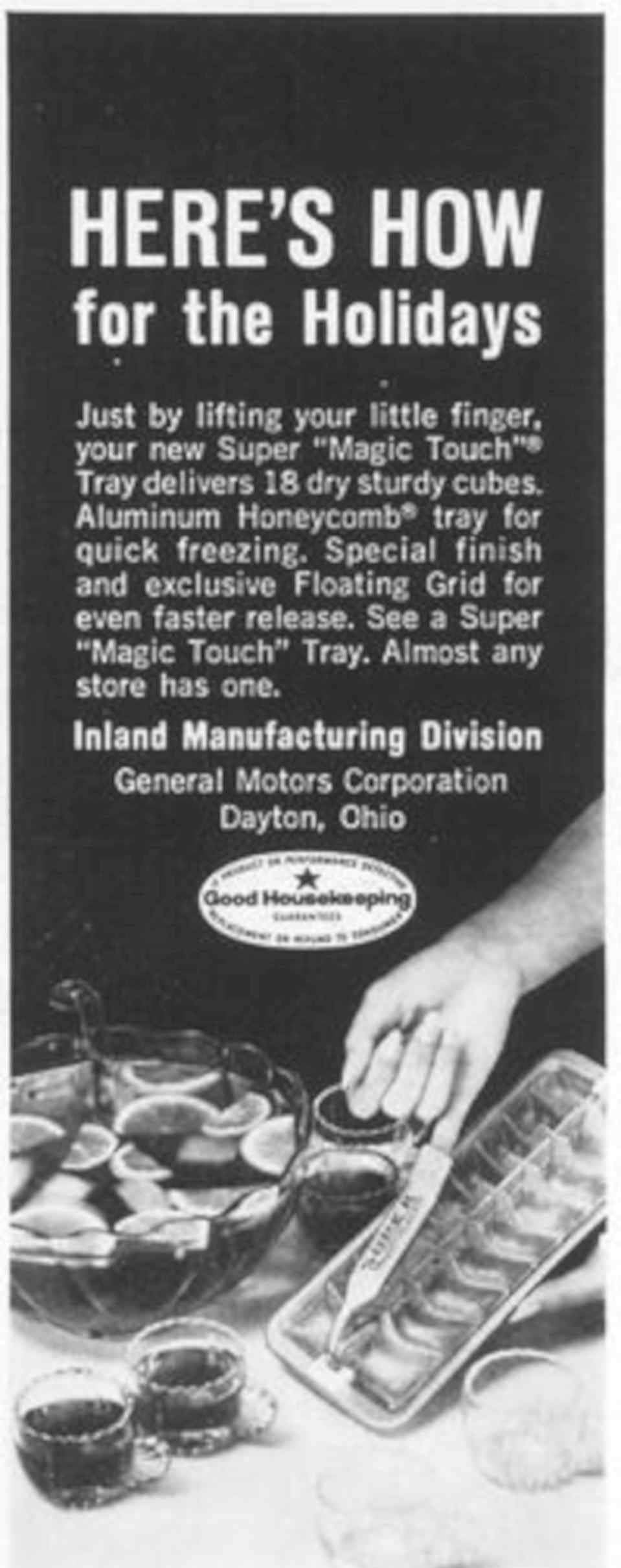 Magic Touch Tray Vintage Retro Advert Poster A4 Photo Print