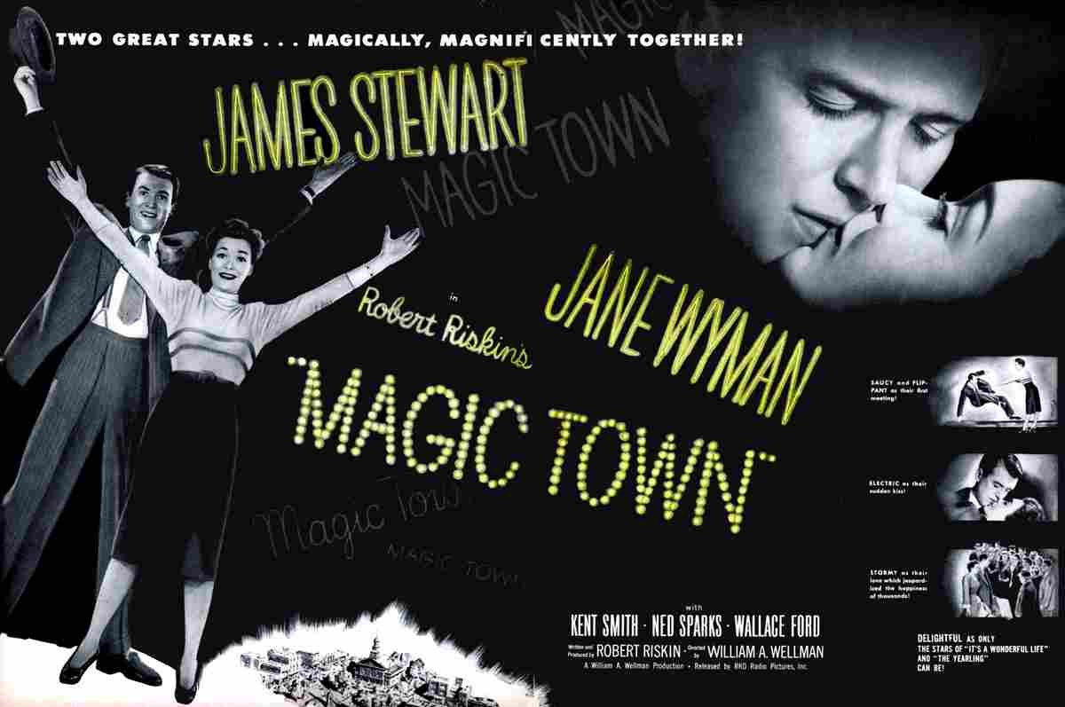 Magic Town 01  film star poster A4 Photo Print