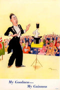 Magician Rabbit Guinness 1930s Vintage Retro Advert Poster