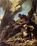 Magnasco Alessandro Three Capuchin Friars Meditating In Their Hermitage A4 Photo Print