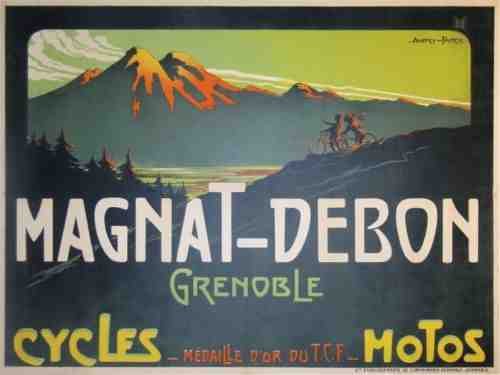 Magnat Debon Cycles Motos Grenoble Farcy Vintage Advert A4 Photo Print