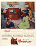 Magnavox Television 1950s 1940s Vintage Retro Advert Poster