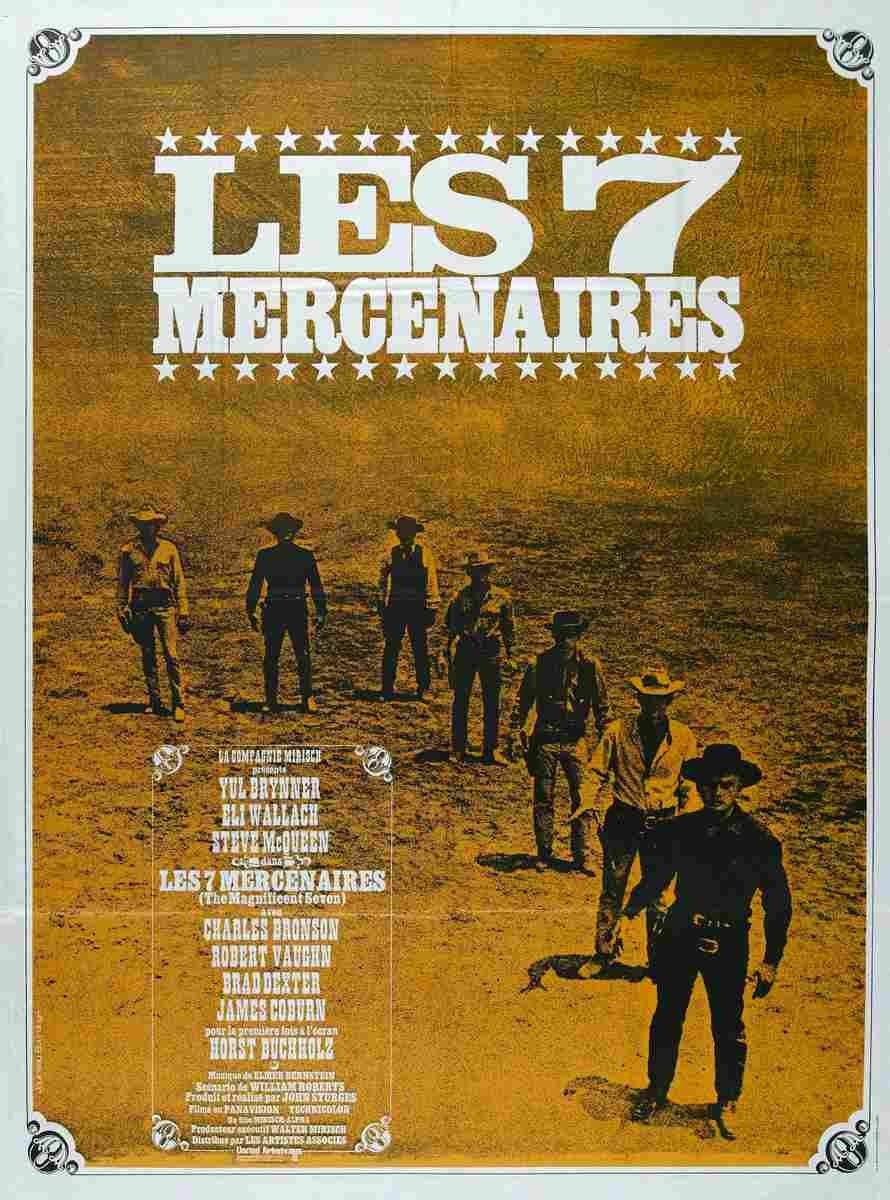 Magnificent Seven The 10  film star poster A4 Photo Print