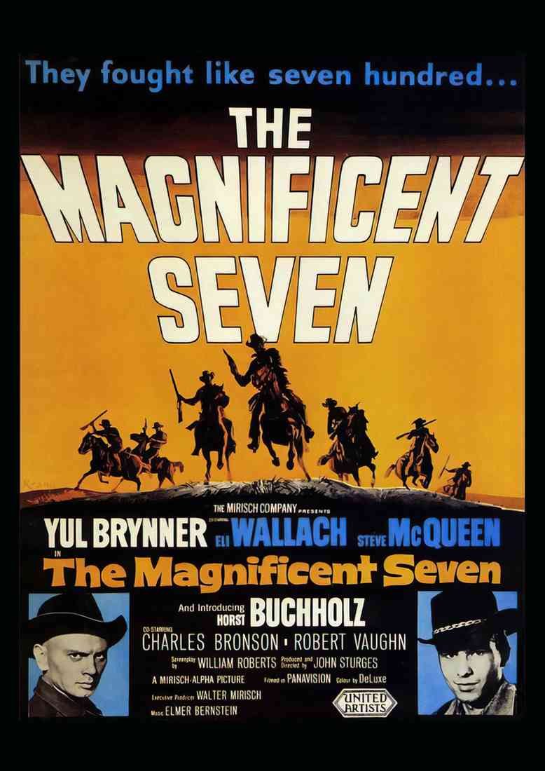 Magnificent Seven The 15 Film A4 Photo Print
