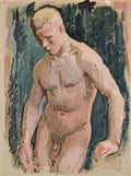 Magnus Enckell magnus enckell nude portrait Art A4 Photo Print