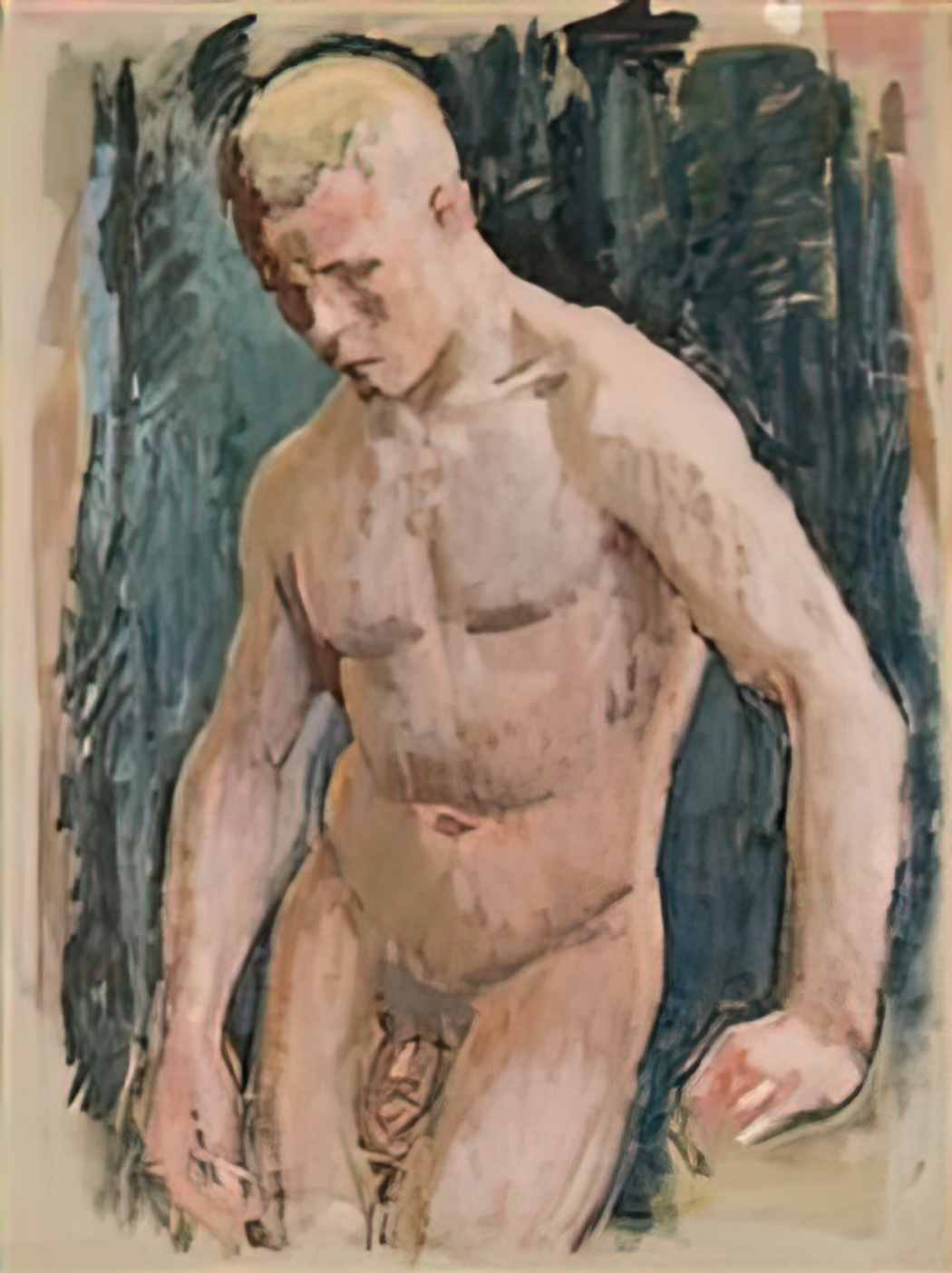 Magnus Enckell magnus enckell nude portrait Art A4 Photo Print