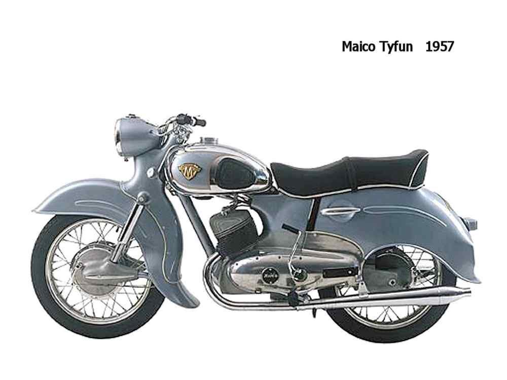 Maico Tyfun 1957 motorbike A4 Photo Print
