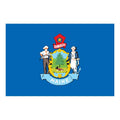 Maine Flag N4043 A4 Photo Print