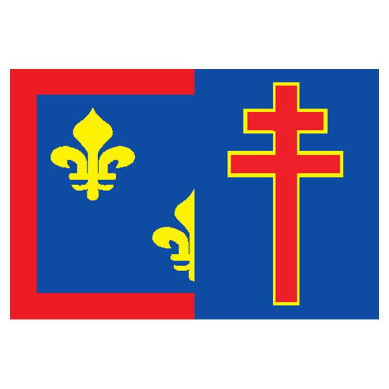 Maineetloire Dep Flag N2961 A4 Photo Print