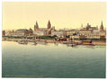 Mainz from Rhine Bridge the Rhine Vintage A4 Photo Print