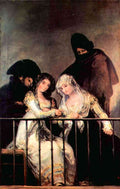 Majas On A Balcony Goya A4 Photo Print