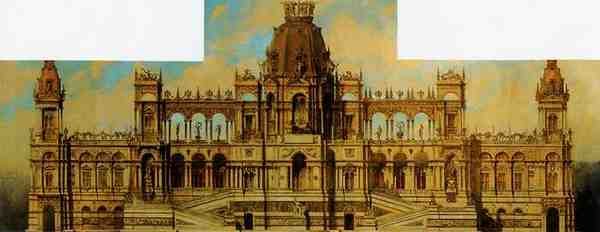 Makart Hans Entwurfe Fur Einen Palast Fassade 5 A4 Photo Print
