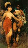 Makart Hans Faun Und Nymph Pan Und Flora 5 A4 Photo Print
