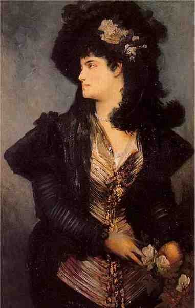 Makart Hans Portrait Of A Lady 5 A4 Photo Print