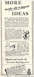 Make Do Mend 2 1940s Vintage Retro Advert Poster