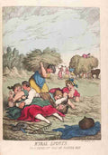 Making Hay 1814 Cartoon Joke 001 Vintage A4 Photo Print