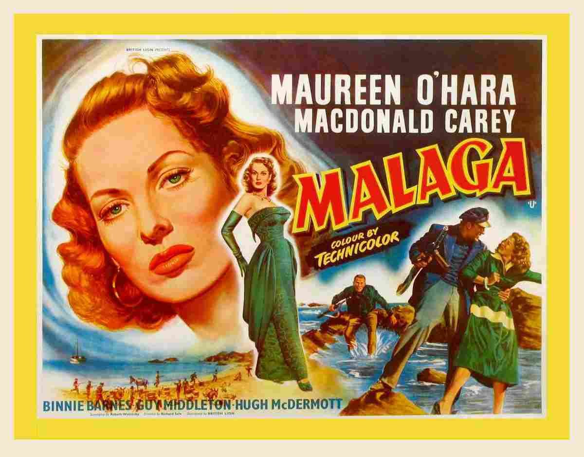 Malaga 1954 02  film star poster A4 Photo Print